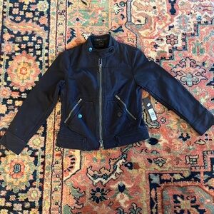 NWT Marc Jacobs Black Moto jacket size 2